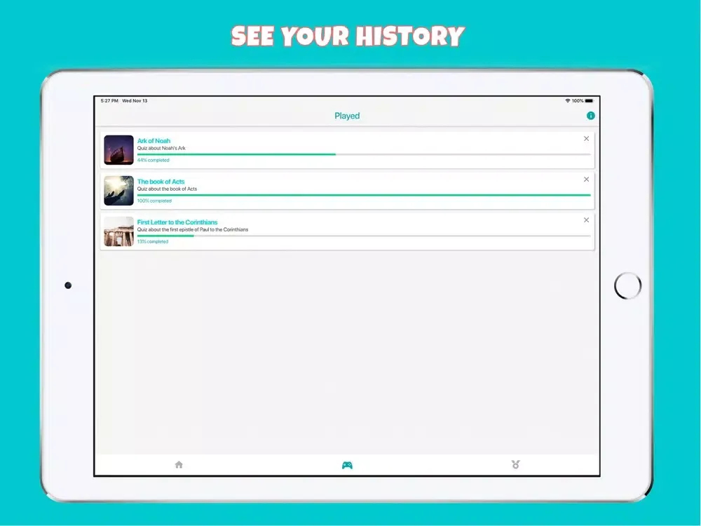 Bible Quiz Offline iPad  Screenshots