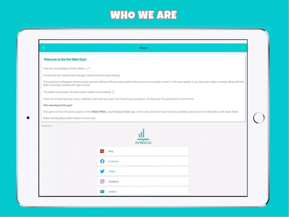 Bible Quiz Offline iPad  Screenshots