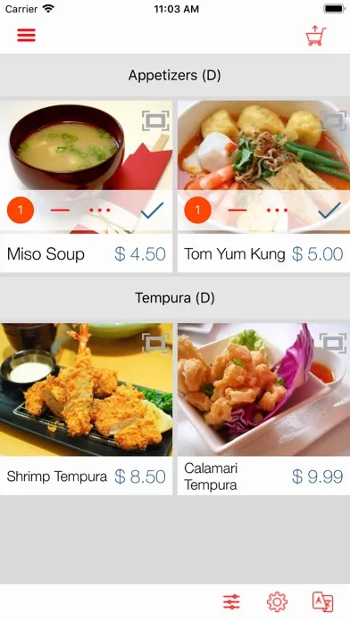 Tangkapan layar DigiPOS Menu