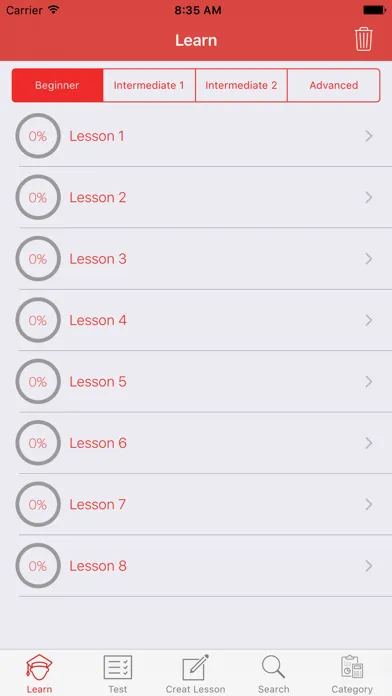 Arabic Vocabulary Learning Screenshots