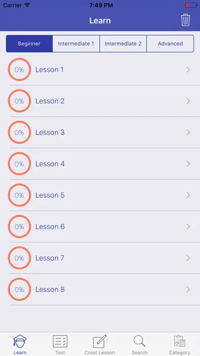 Captures d'écran de Learning French Vocabulary