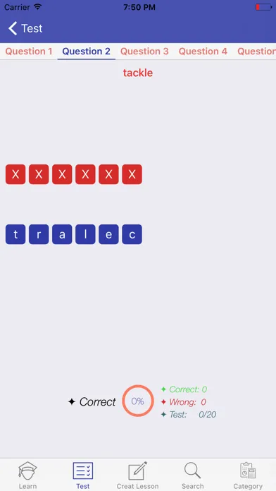 Captures d'écran de Learning French Vocabulary