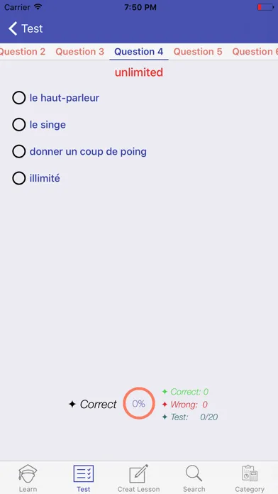Captures d'écran de Learning French Vocabulary