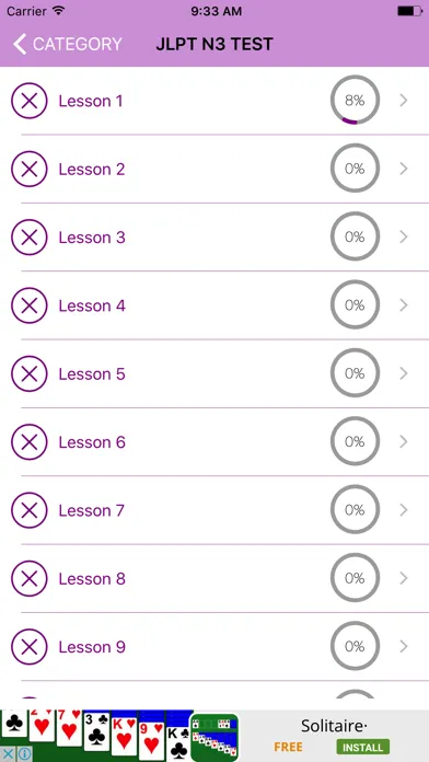 JLPT N3 Test سکرین شاٹس