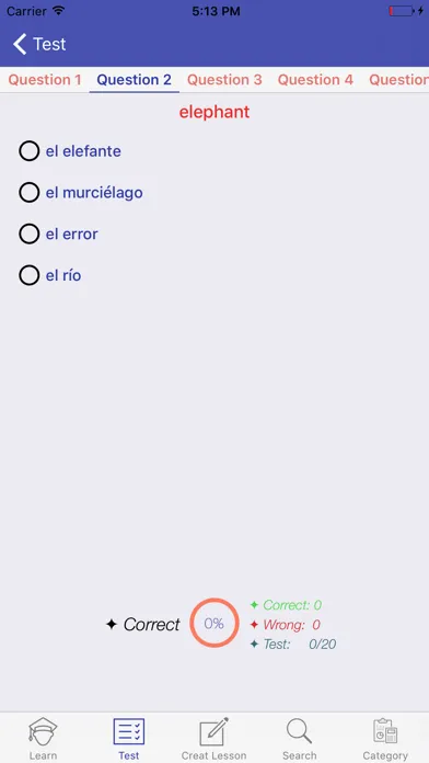 Spanish Vocabulary スクリーンショット