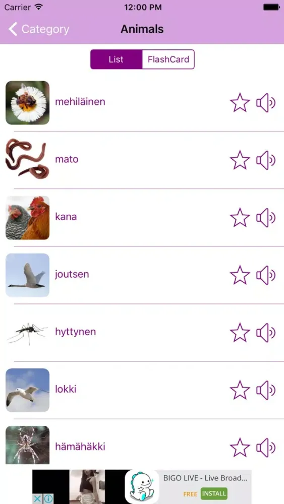 Скриншоты Learn Finnish by Picture and Sound