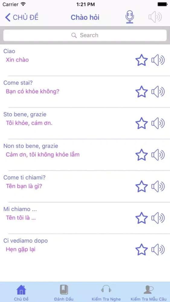Hội Thoại Tiếng Ý स्क्रीनशॉट