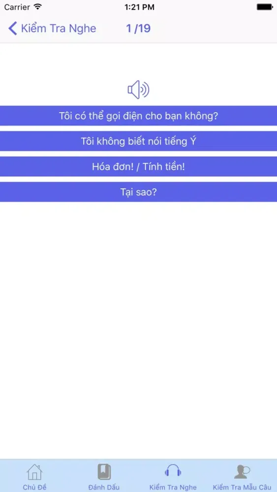 Hội Thoại Tiếng Ý स्क्रीनशॉट