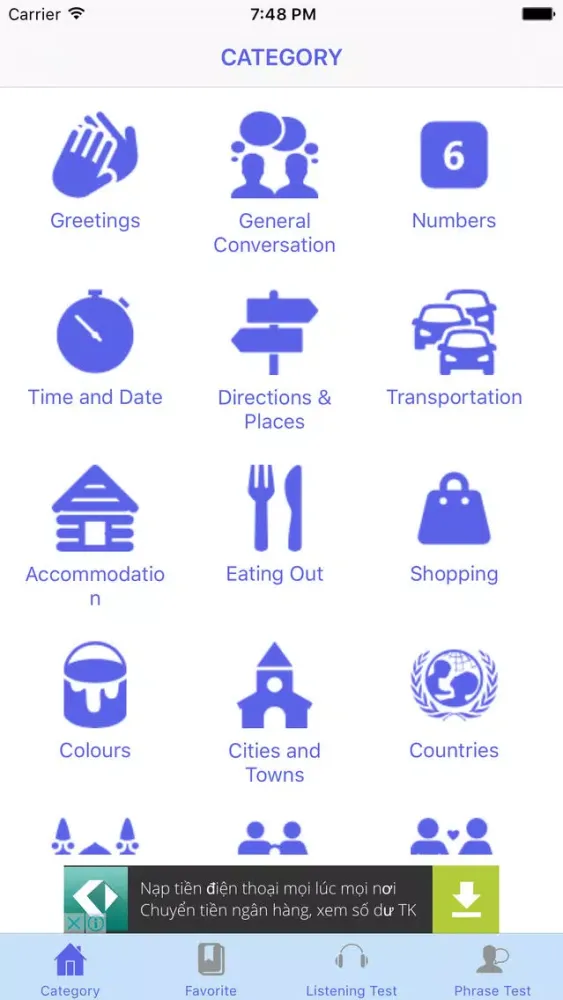 Tangkapan layar Russian Conversation Free