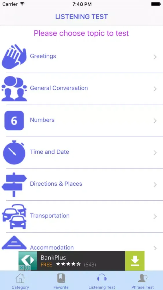 Tangkapan layar Russian Conversation Free