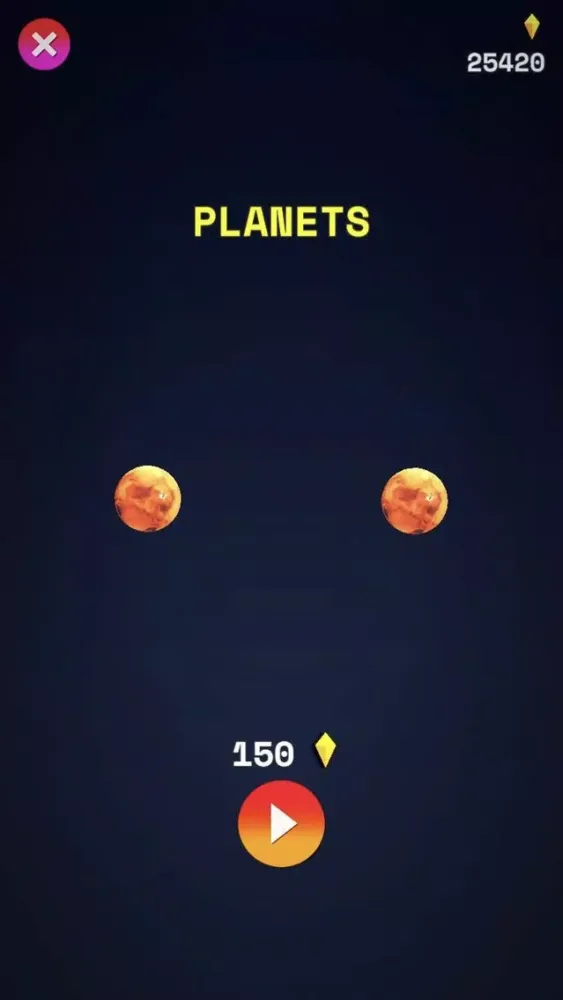 Tangkapan skrin Twin Planets