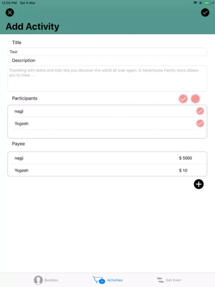 PAM - Payee Account Manager iPad  スクリーンショット