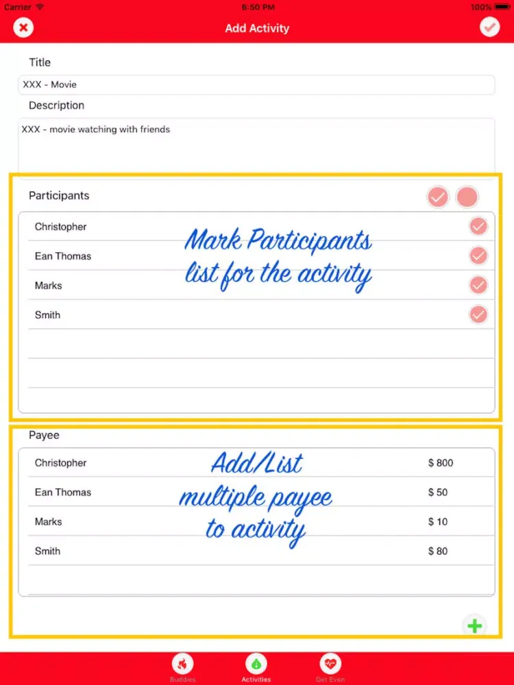 PAM - Payee Account Manager iPad  スクリーンショット