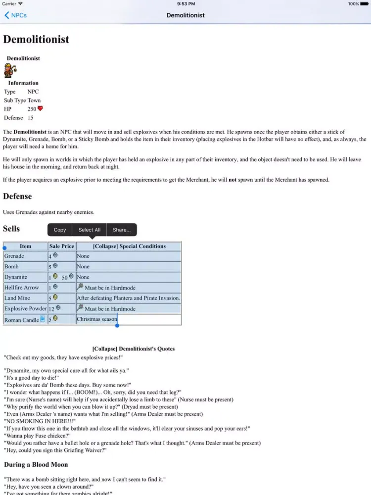 Edition Guide For Terraria - Helpful Tips.& Trick iPad 應用截圖