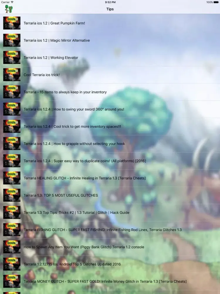 Edition Guide For Terraria - Helpful Tips.& Trick iPad 應用截圖