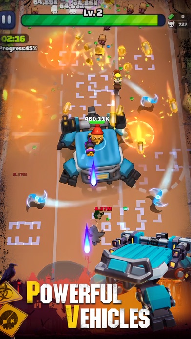 Tangkapan skrin Zombie.io: Potato Shooting