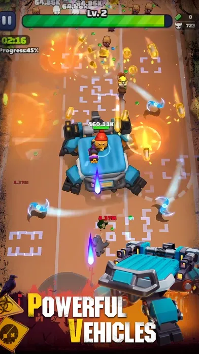 Tangkapan layar Zombie.io: Potato Shooting