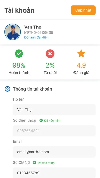 Mr Thợ - Cộng tác viên স্ক্রিনশট