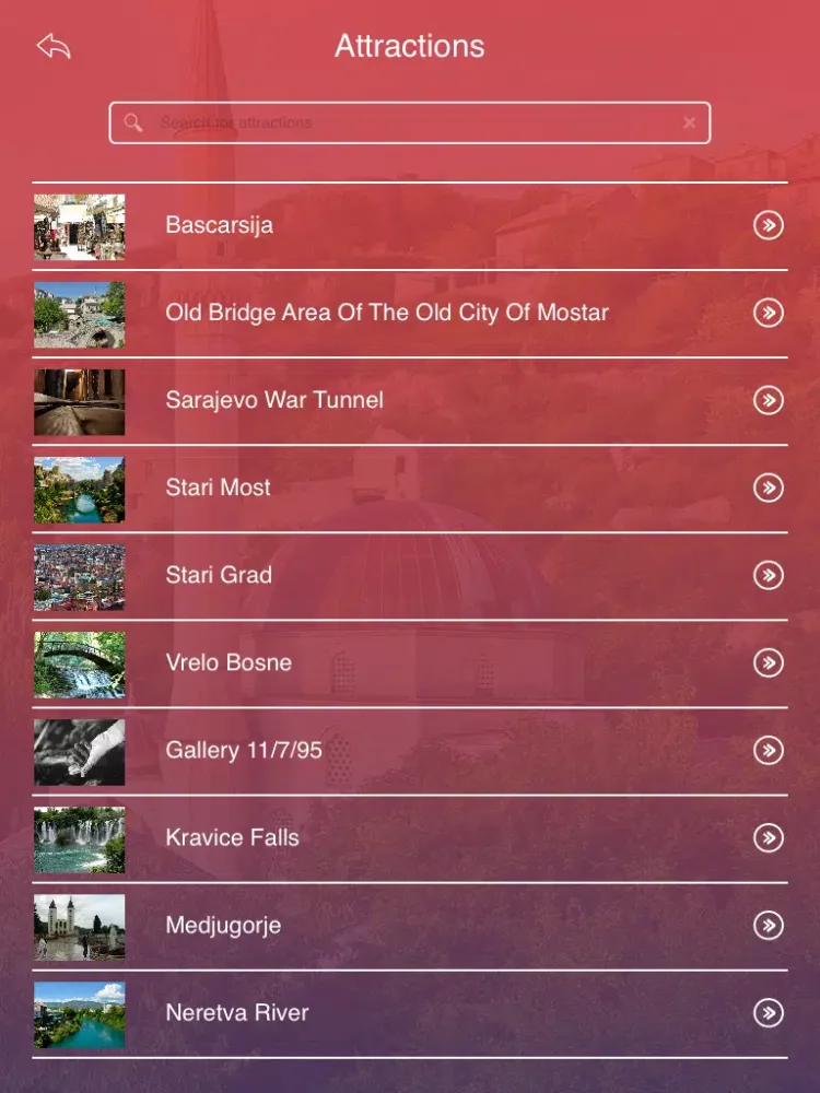 Tourism Bosnia and Herzegovina iPad  Screenshots