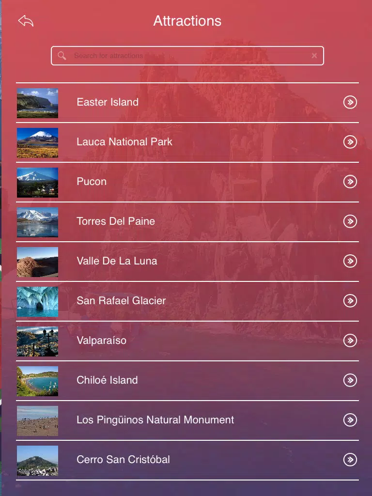 Capturas de pantalla de Chile Tourist Guide iPad 