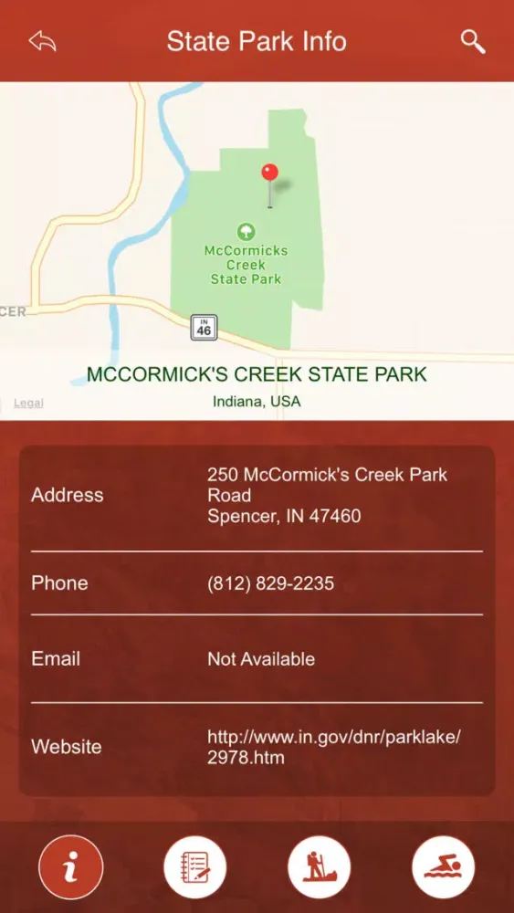 Indiana State Parks, Trails & Campgrounds Ekran Görüntüleri