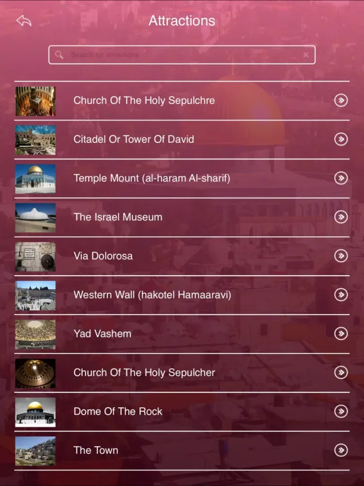 Jerusalem Tourist Guide iPad  স্ক্রিনশট
