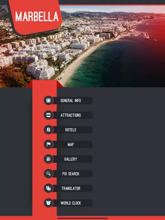 Tangkapan layar Marbella Tourism Guide iPad 