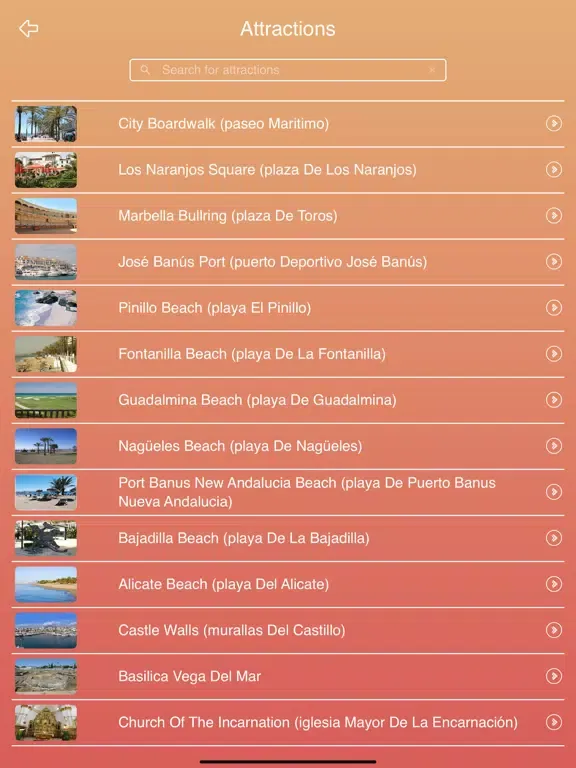 Tangkapan layar Marbella Tourism Guide iPad 