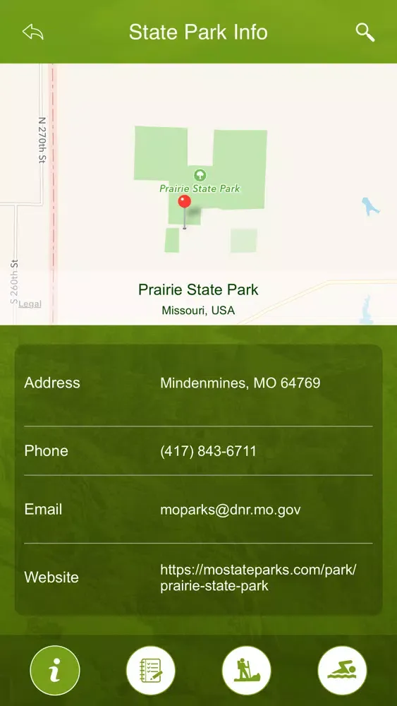 Screenshot di Missouri State Parks