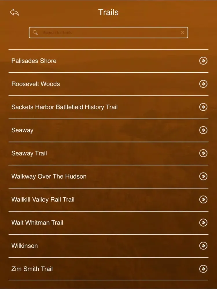 Capturas de tela do New York Trails iPad 