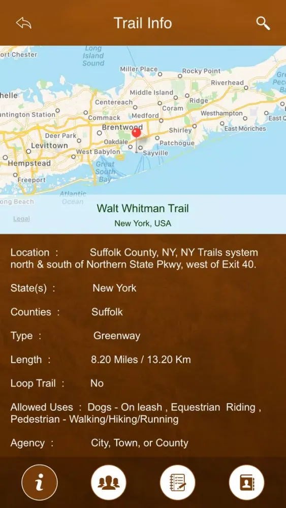 Capturas de tela do New York Trails