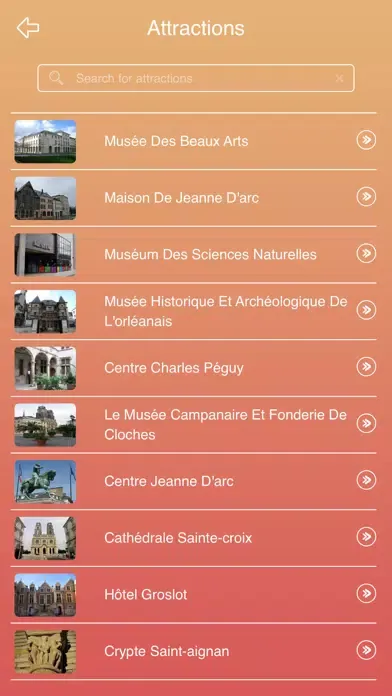 Tangkapan layar Orleans Travel Guide