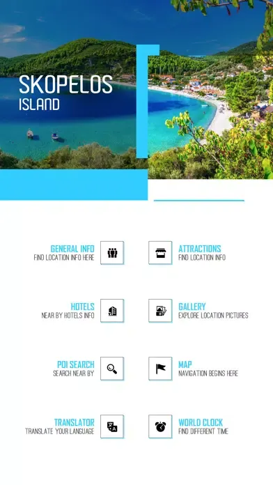 Capturas de pantalla de Skopelos Island Tourism Guide