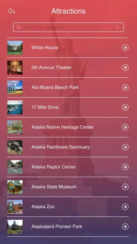 Capturas de pantalla de Tourism United States