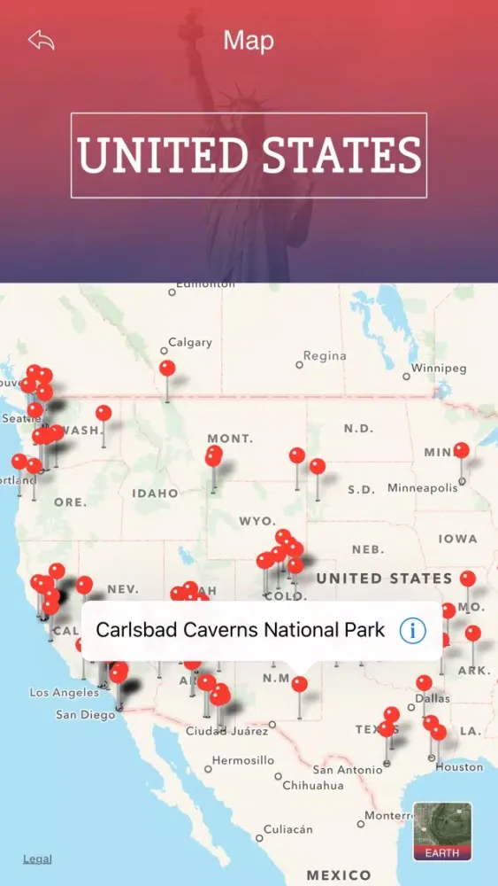 Capturas de pantalla de Tourism United States
