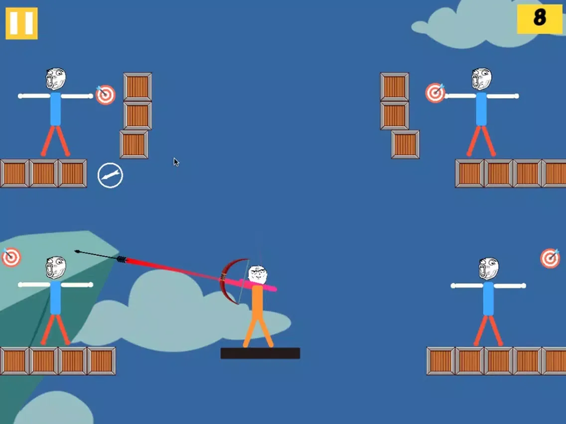 Captures d'écran de Mr Troll Stickman - Bow Quest iPad 