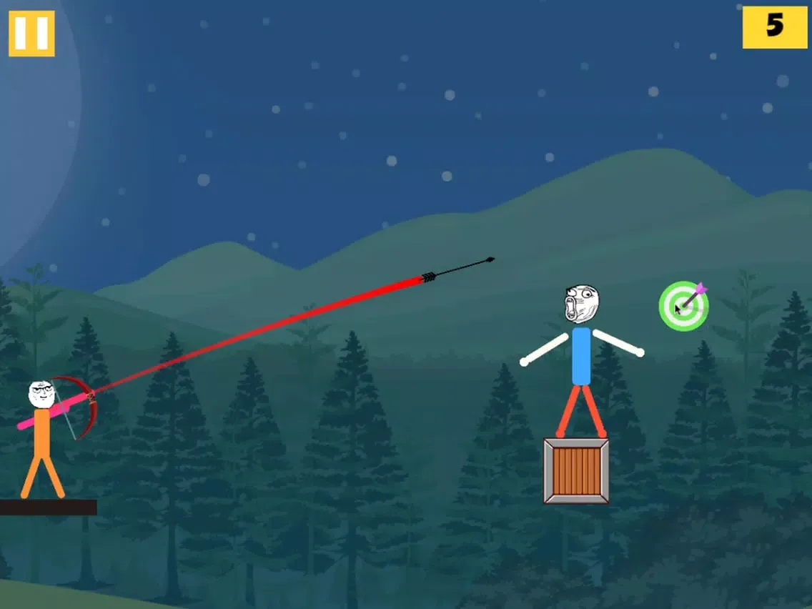 Captures d'écran de Mr Troll Stickman - Bow Quest iPad 