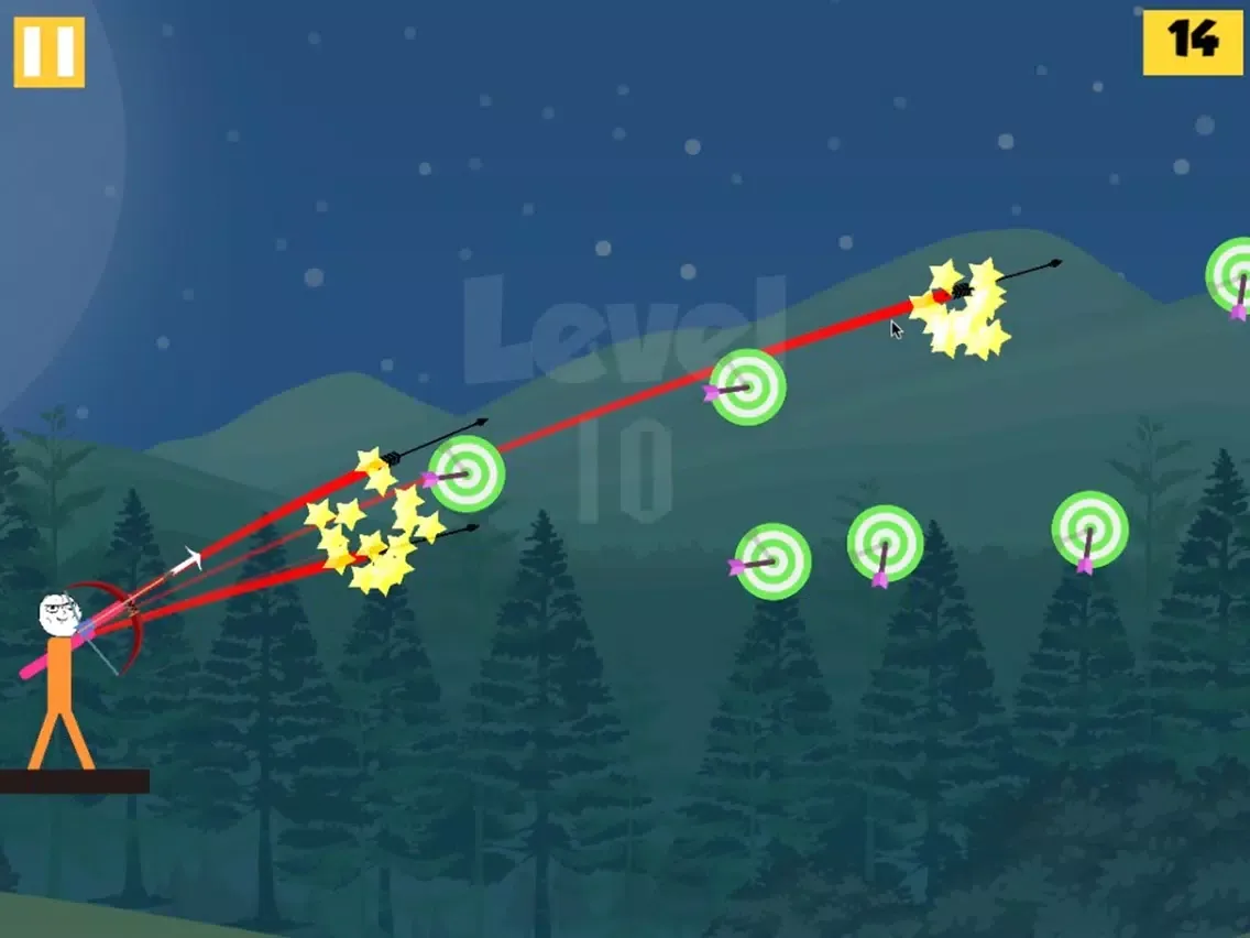 Captures d'écran de Mr Troll Stickman - Bow Quest iPad 