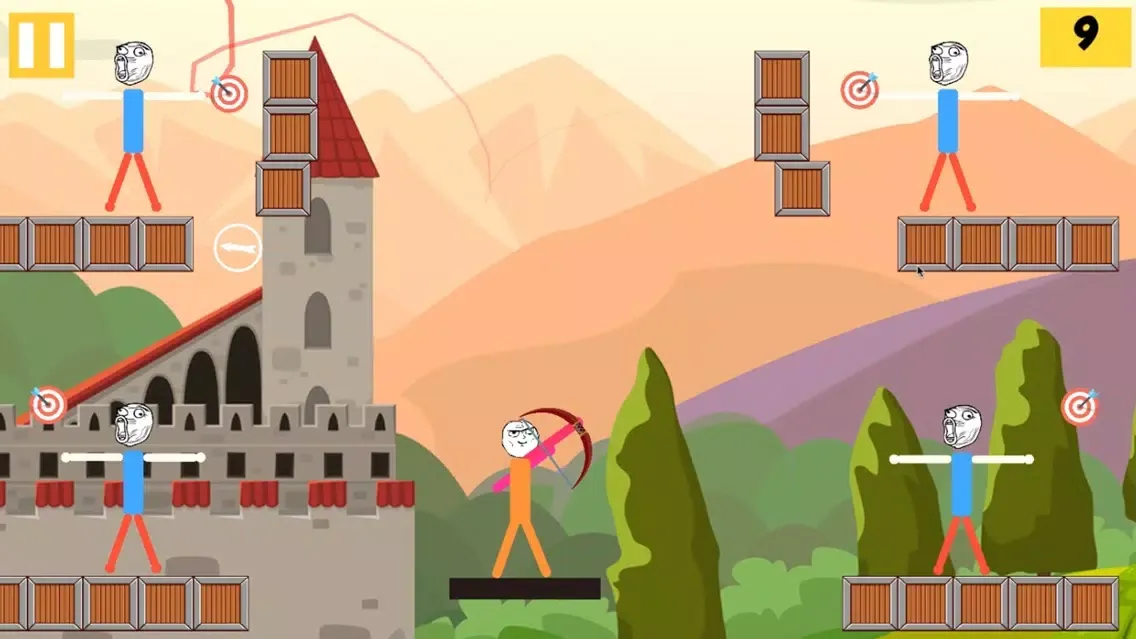 Captures d'écran de Mr Troll Stickman - Bow Quest