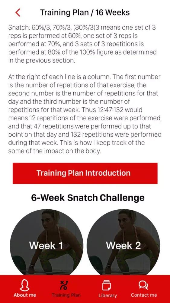 Capturas de pantalla de 6-Week Snatch Challenge