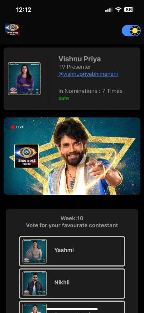 Biggboss Telugu Screenshots