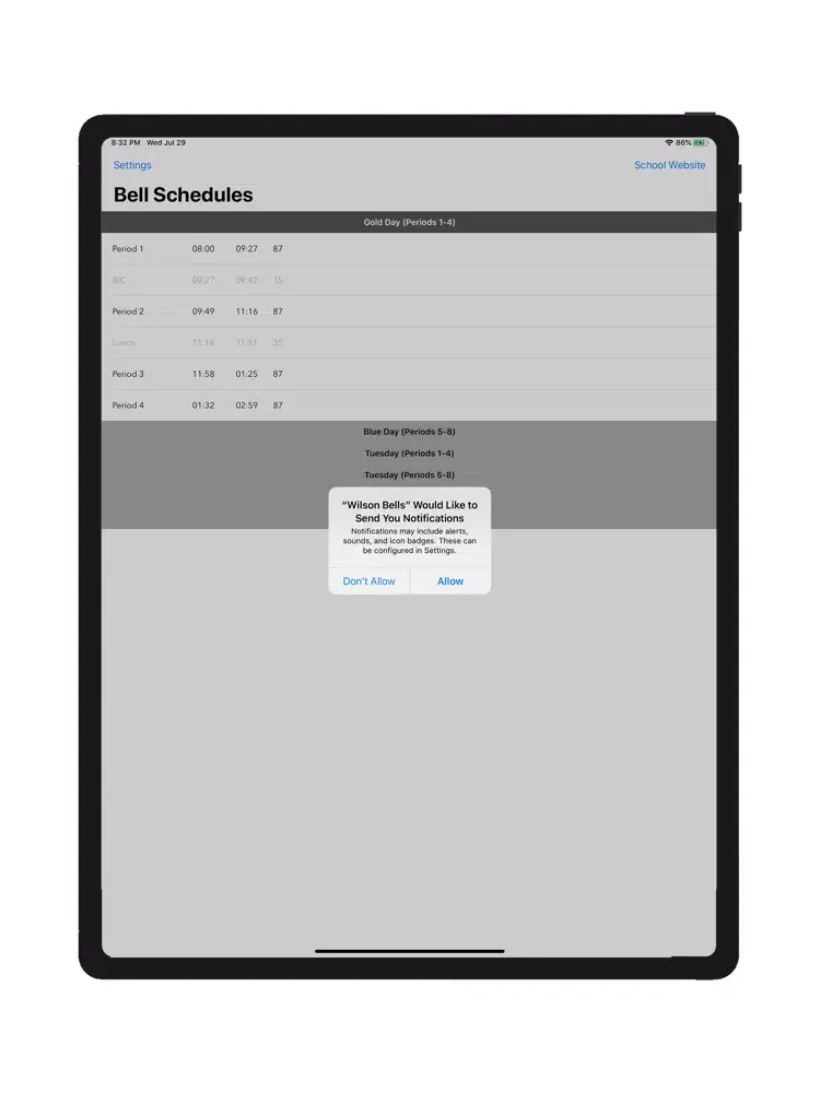 Wilson Bells iPad  স্ক্রিনশট