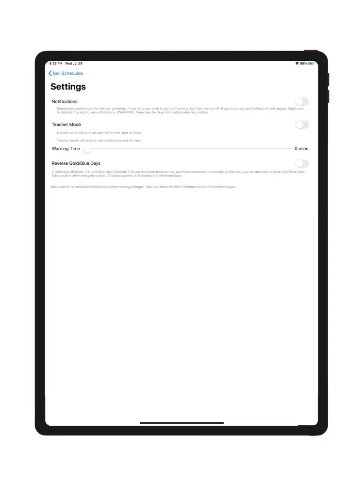 Wilson Bells iPad  স্ক্রিনশট