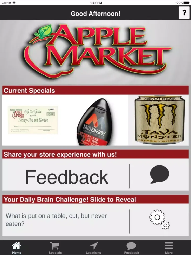 Скриншоты Apple Market Convenience Stores iPad 