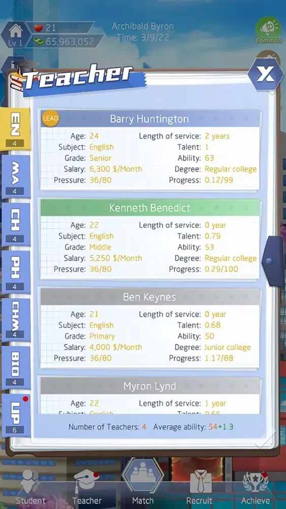 Ảnh chụp màn hình của I'm headmaster - School Game