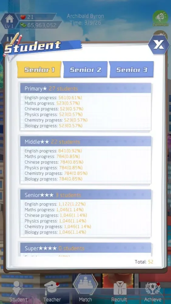 Ảnh chụp màn hình của I'm headmaster - School Game