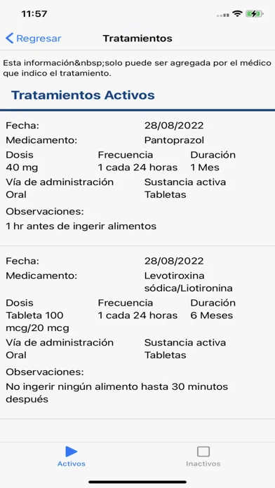 Captures d'écran de Médica Sur Consultorio