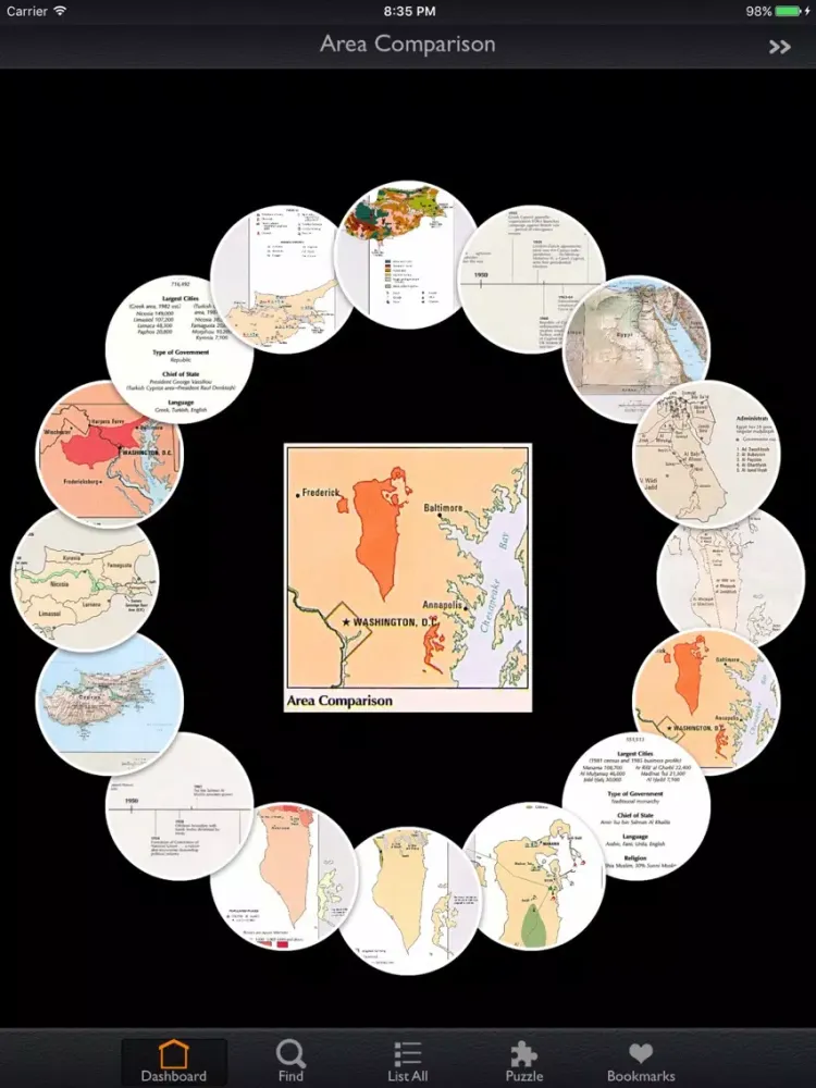 Capturas de pantalla de Atlas of the Middle East Guide! iPad 