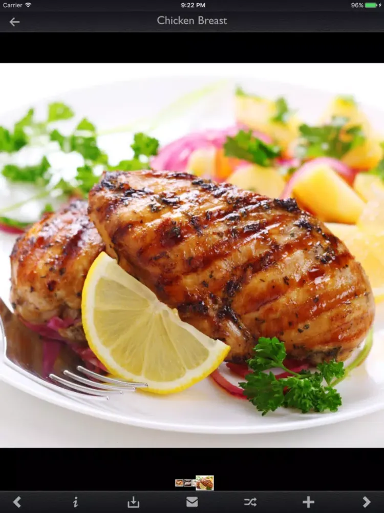 Capturas de tela do High-Protein Foods Details iPad 