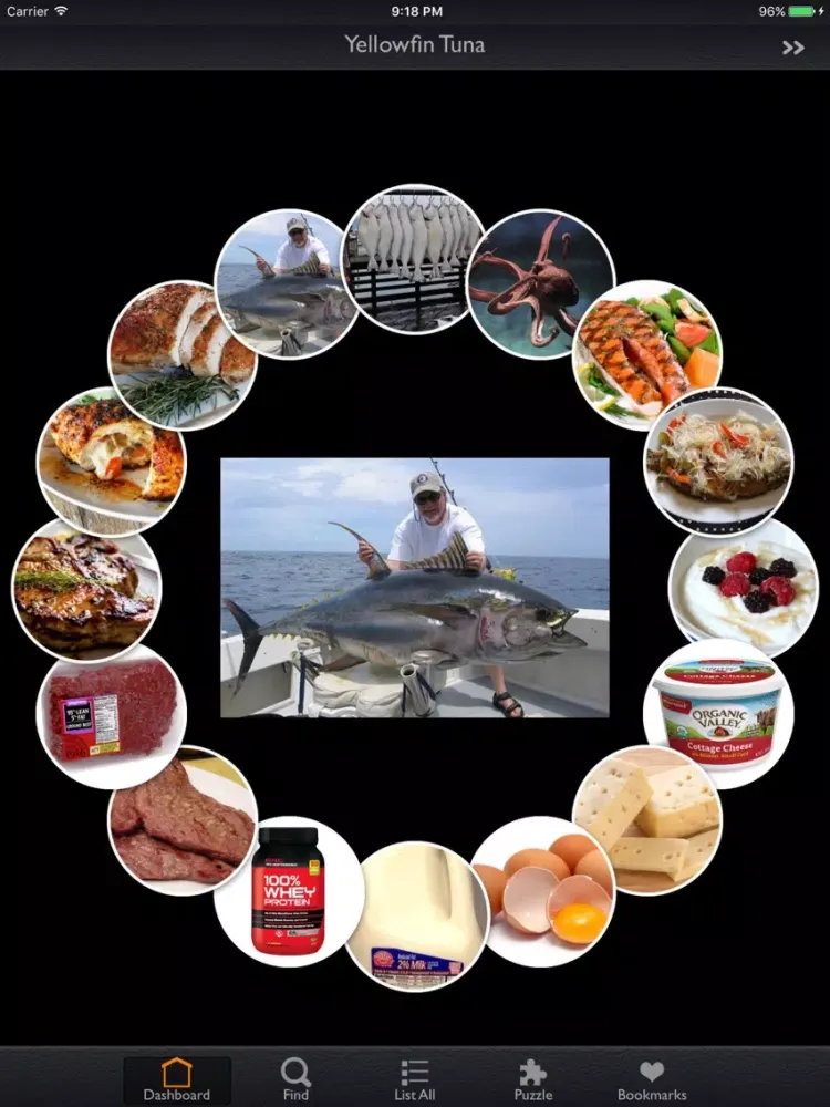 Capturas de tela do High-Protein Foods Details iPad 